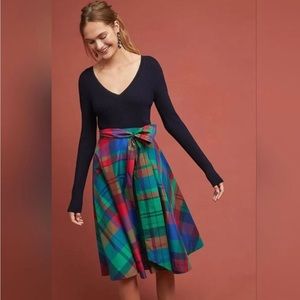 Maeve by anthropologie taffeta plaid skirt with pockets!